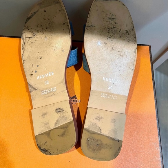Denim Jean Hermes oran sandals - Picture 4 of 5